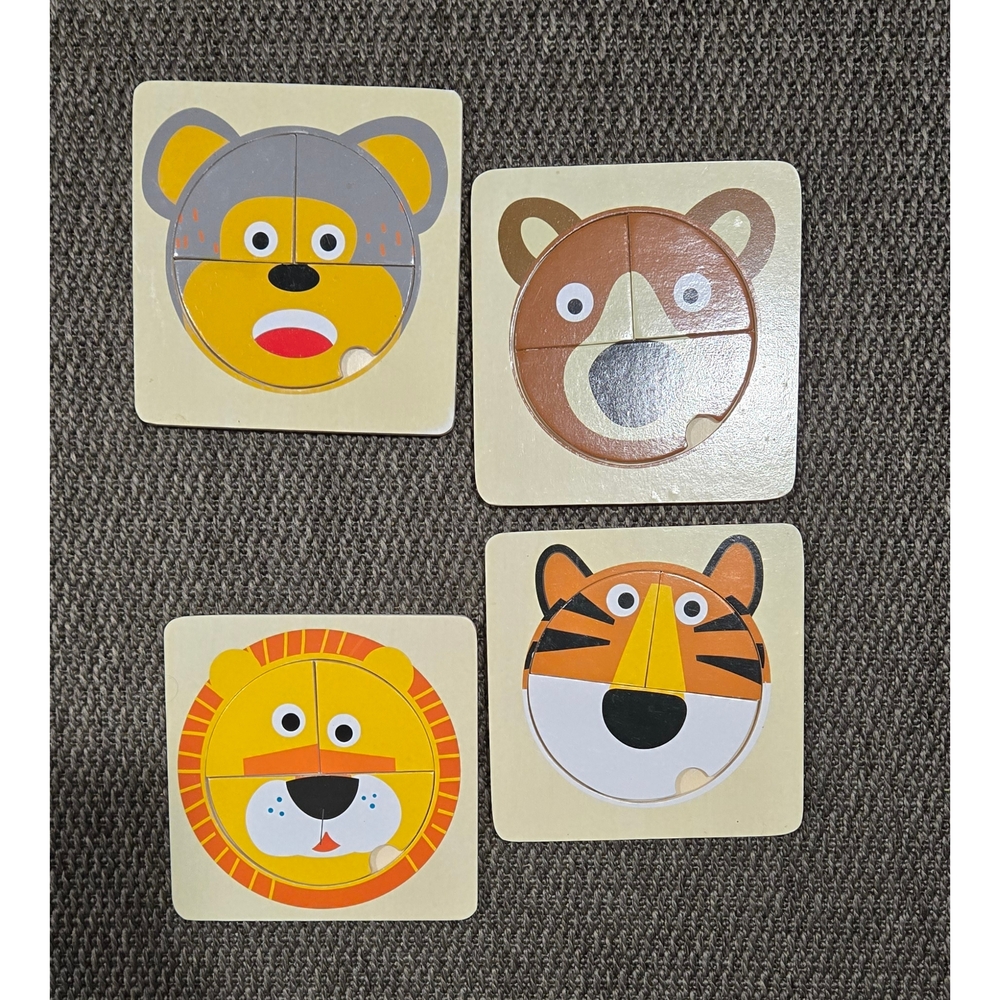 Animal Face Puzzle Set for Kids
